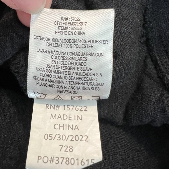 Eddie Bauer Quilted Quarter Snap Pullover Sweater Sweatshirt Grey Size Medium - Picture 7 of 9